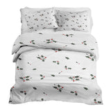 Set de ropa de cama con manta terapéutica blanco muérdago