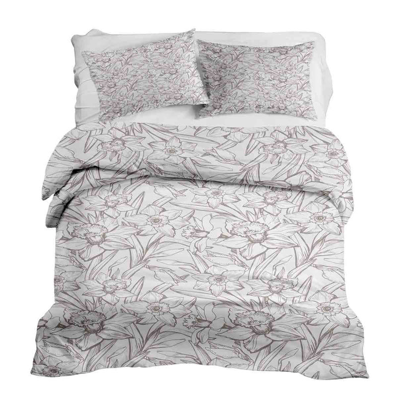 Juego de ropa de cama con mantas terapéuticas y narcisos