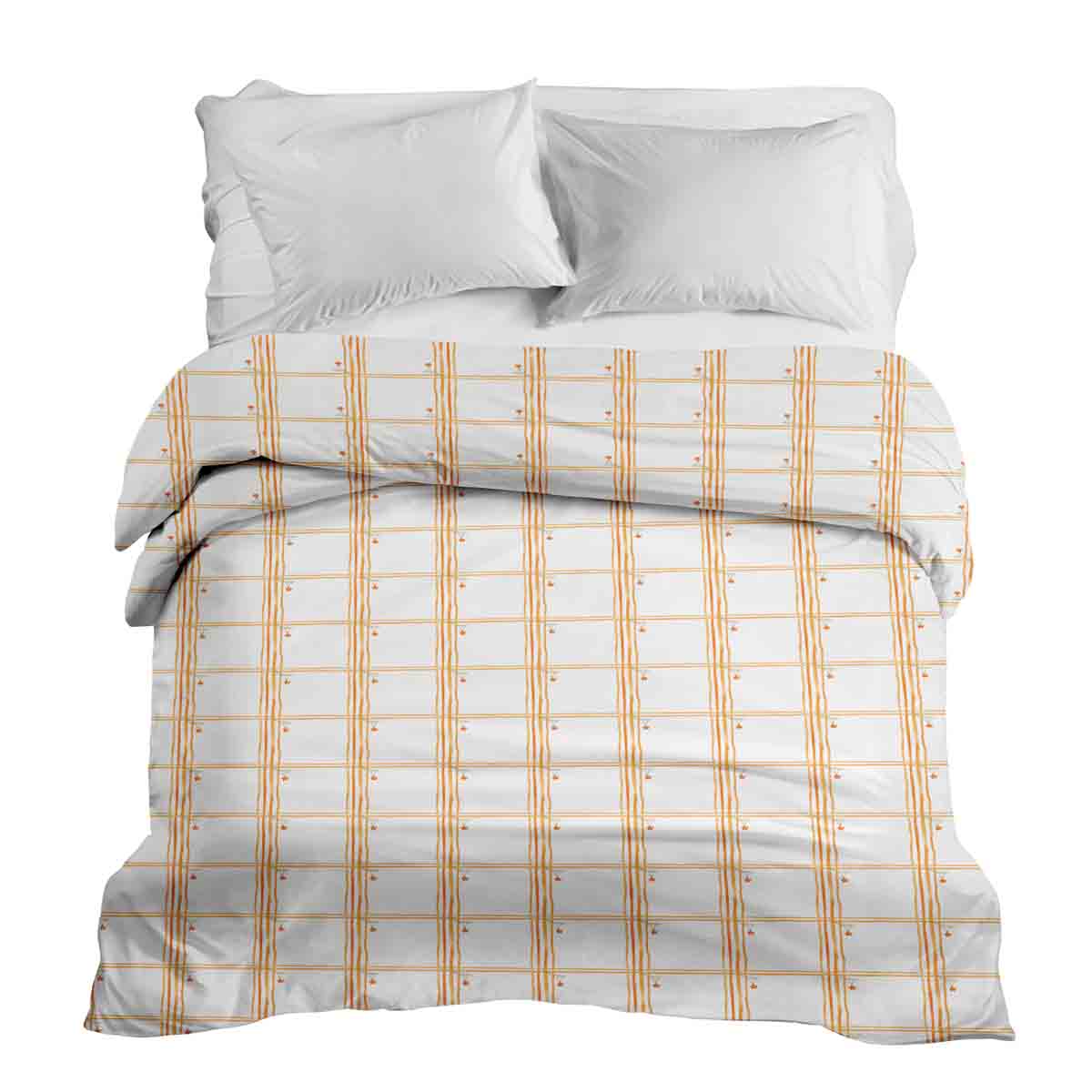 Original therapy blanket - cotton cover yellow checkered