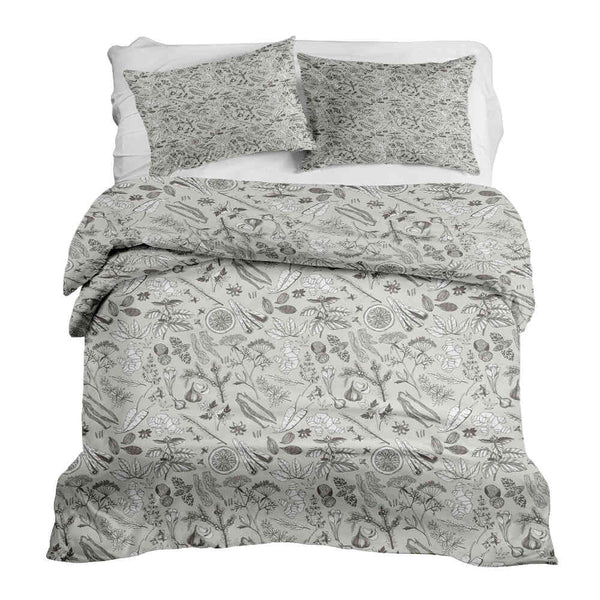 Therapy blanket bedding set, grey, spice.