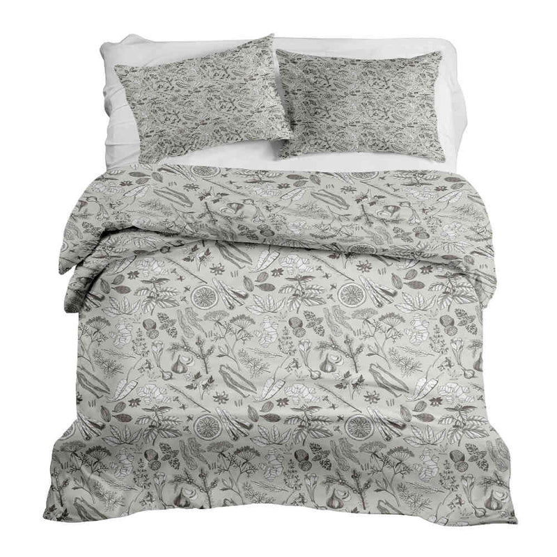 Therapy blanket bedding set, grey, spice.