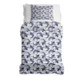 Therapy blankets bedding set blue koi