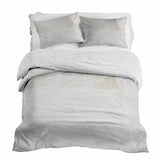 Therapiedekens beddengoedset grijs met wit patroon