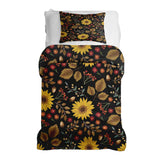 Set di biancheria da letto con coperta terapeutica con girasole