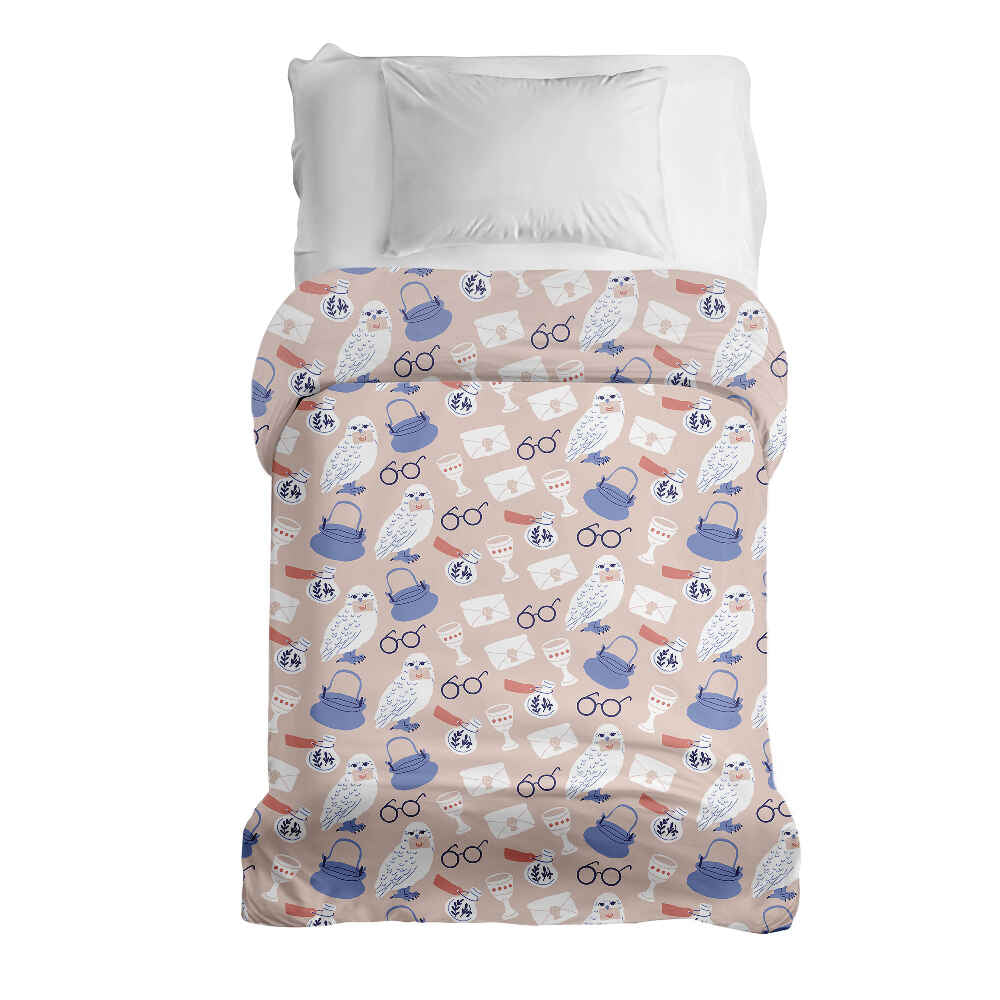 Coperta terapeutica originale - Rivestimento in cotone con il gufo di Harry