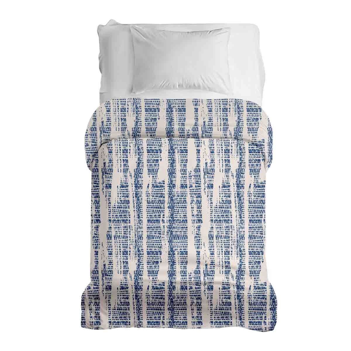 Original therapy blanket - cotton cover with blue pattern