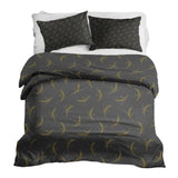 Therapy blanket bedding set, grey with wheat.