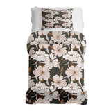 Therapiedekens beddengoed set met roze aster bloemen