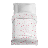 Coperte terapeutiche con rivestimento in cotone rosa con cuori e fiori