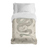 Therapiedekens katoenen hoes beige met slang