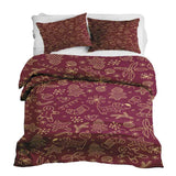 Set di biancheria da letto con coperte terapeutiche rosse con divertenti motivi natalizi