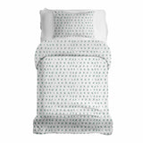 Therapy blanket bedding set with green crosses