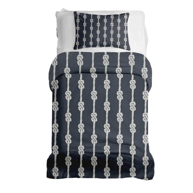 Set di biancheria da letto con coperta terapeutica Nodo marinaresco