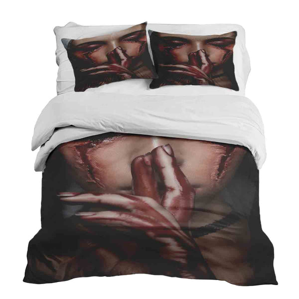 Therapy blanket bedding set Halloween face