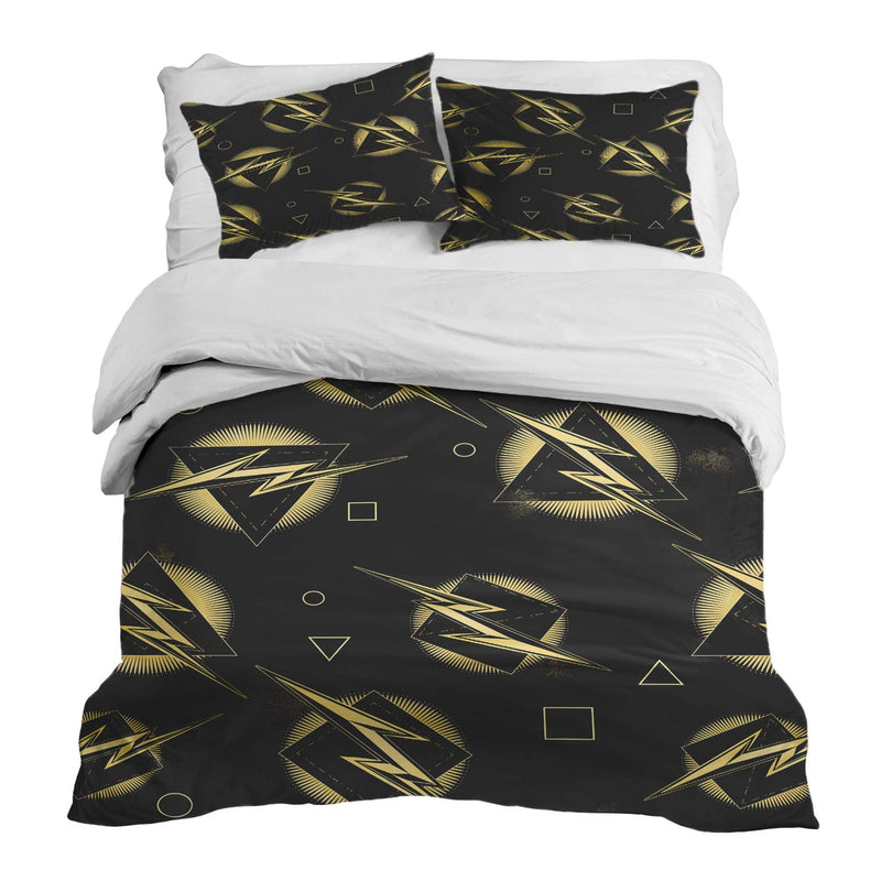 Therapy blankets bedding set yellow lightning bolt