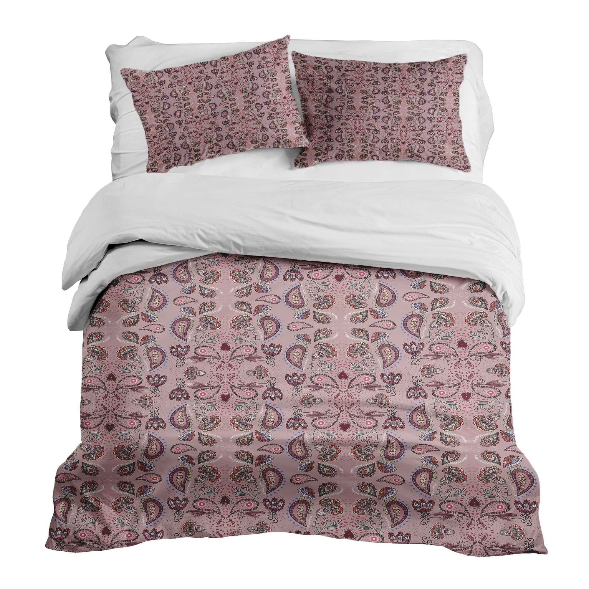 Set di biancheria da letto con coperta terapeutica Mandala rosa