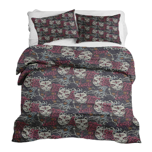 Therapy blankets bedding set scary cat