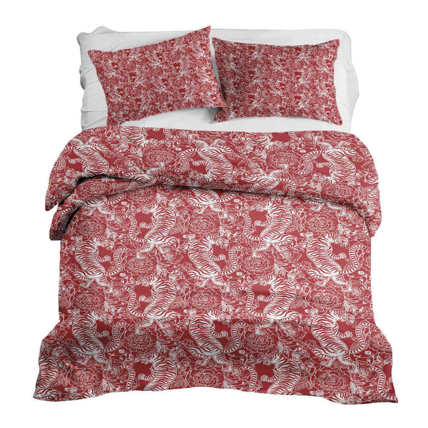 Therapy blanket bedding set Chinese tiger