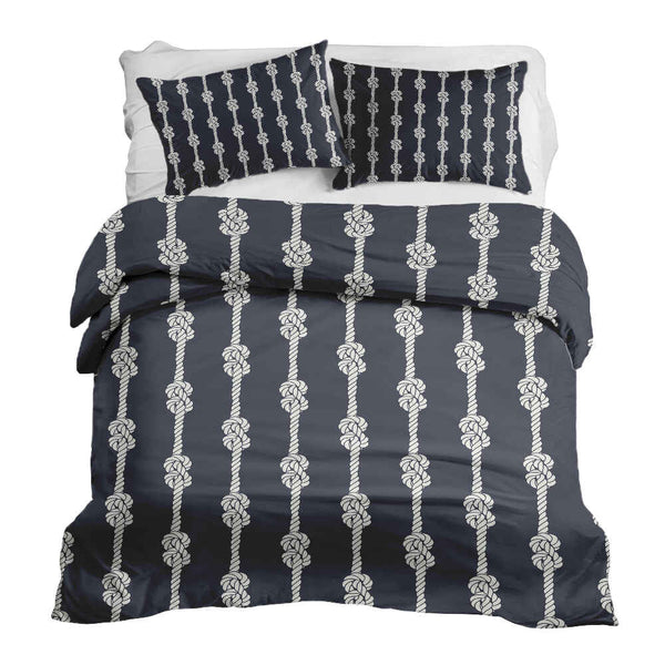 Set di biancheria da letto con coperta terapeutica Nodo marinaresco