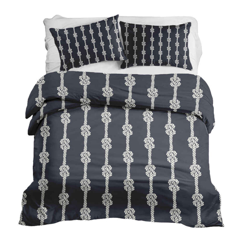 Set di biancheria da letto con coperta terapeutica Nodo marinaresco