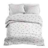 Therapy blankets bedding set white with hearts