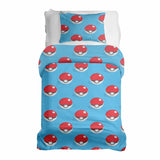 Juego de ropa de cama para terapia, azul claro con Pokemon