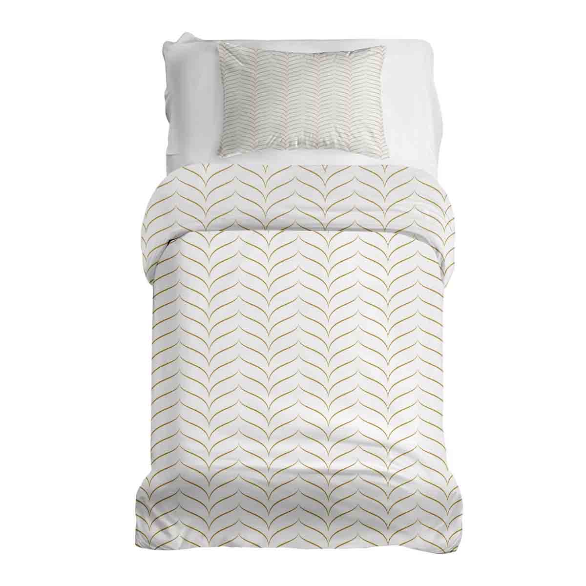Therapy blankets bedding set with golden V-shape