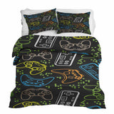 Set de ropa de cama para terapia con consolas de juegos negro