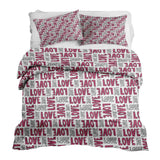 Therapiedekens Beddengoed Set Wit L.O.V.E
