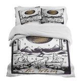 Therapy blanket bedding set wolf and moon