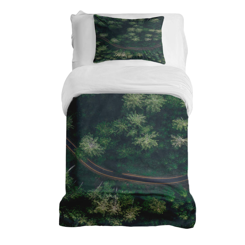 Set di biancheria da letto con coperta terapeutica Strada nel bosco