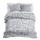 Therapy blanket bedding set, white, New York