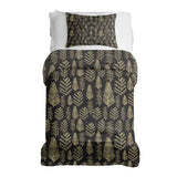 Set de ropa de cama con manta terapéutica y motivo de bosque