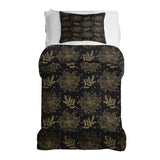 Set di biancheria da letto con coperta terapeutica nero stella di Natale