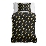 Juego de ropa de cama con manta terapéutica negro con Harry Blitz