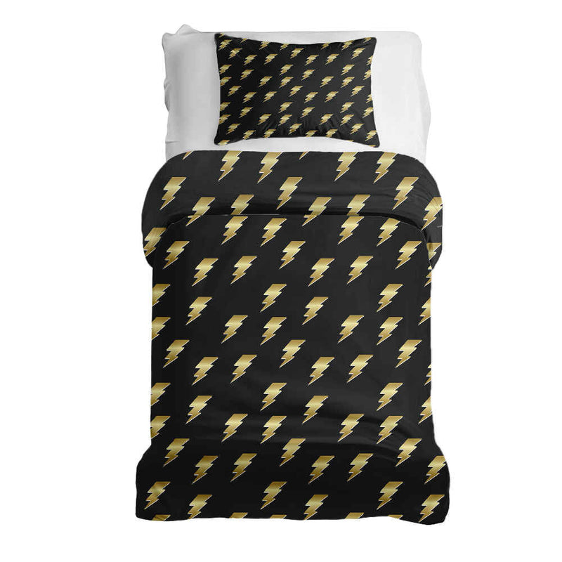 Juego de ropa de cama con manta terapéutica negro con Harry Blitz