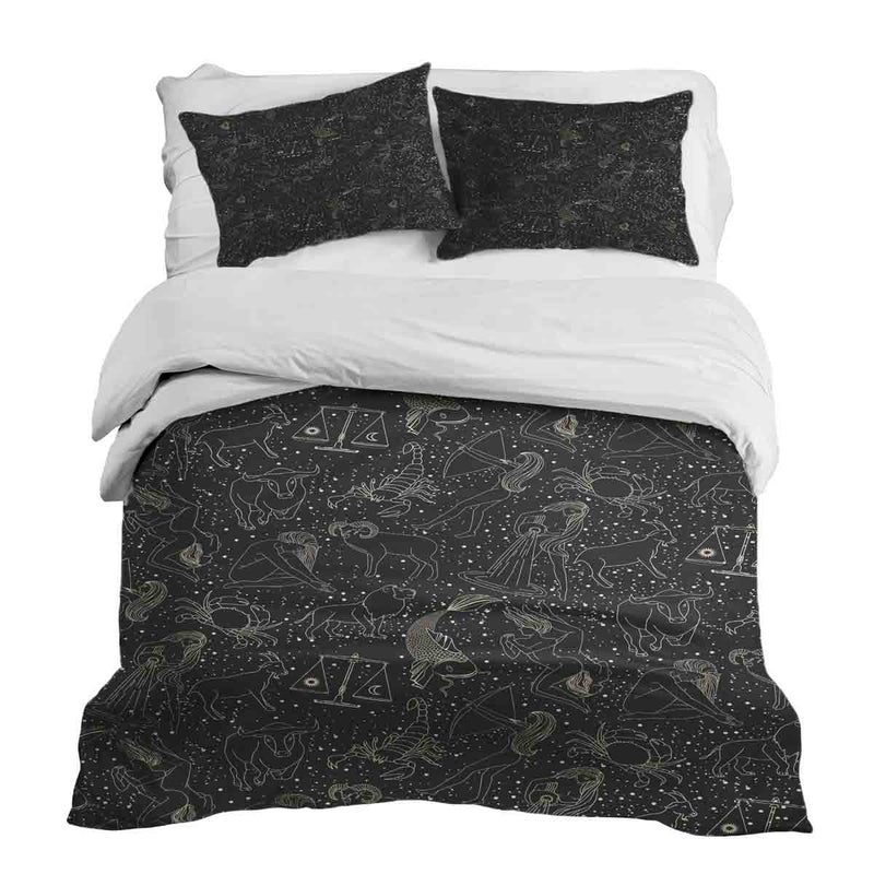 Coperta terapeutica Set biancheria da letto Nero Oroscopo