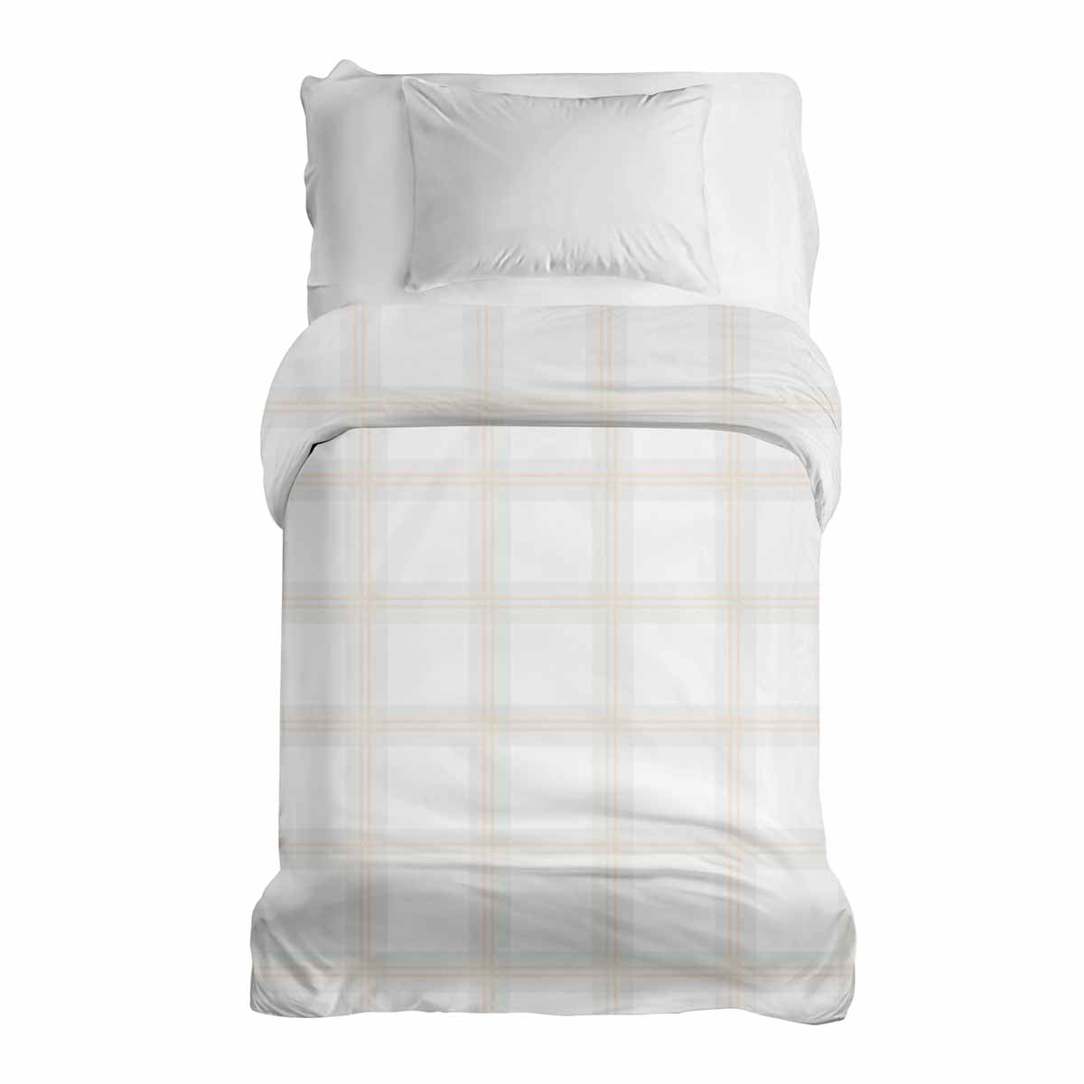 Original therapy blanket - cotton cover orange large checks