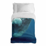 Therapiedekens katoenen hoes blauw met ijsbeer