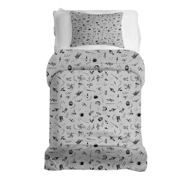 Therapy blanket bedding set, grey, magic.