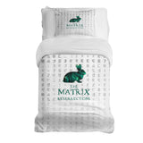 Set di biancheria da letto con coperta terapeutica bianca Matrix