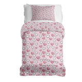 Set di biancheria da letto con coperte terapeutiche e dolci cuoricini