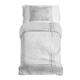 Juego de ropa de cama con mantas terapéuticas ondas de radio negras