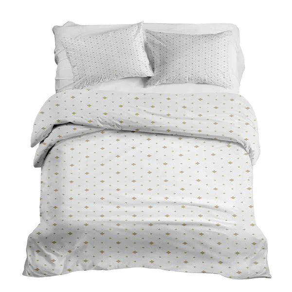 Therapy blankets bedding set golden squares