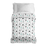 Coperte terapeutiche con rivestimento in cotone bianco indiano