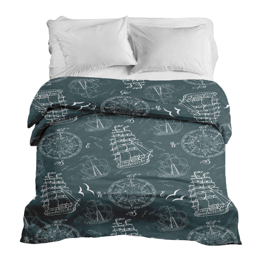 Coperta terapeutica originale - Rivestimento in cotone con navi