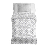 Set de ropa de cama con mantas terapéuticas y patrón negro