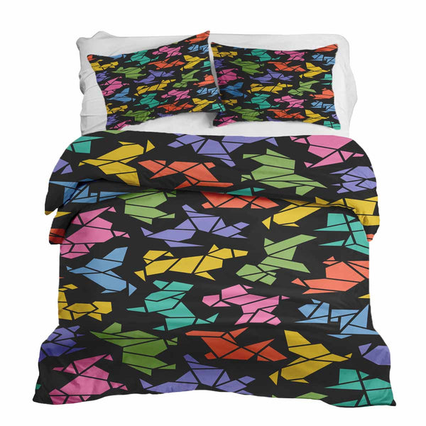 Set biancheria da letto con coperta terapeutica Origami Cane