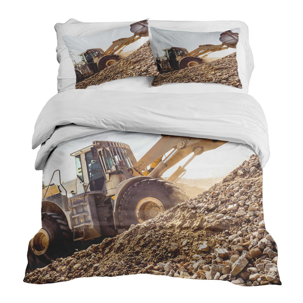 Set di biancheria da letto con coperta terapeutica Trattore sulla montagna