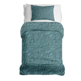 Therapy blankets bedding set, braided, green.